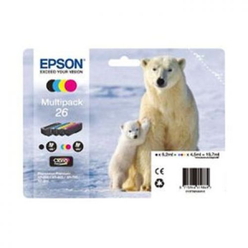 Epson Claria Premium Cartucho 26 Multipack 4 colores , Epson , EPSC13T26164010 , 8715946519869